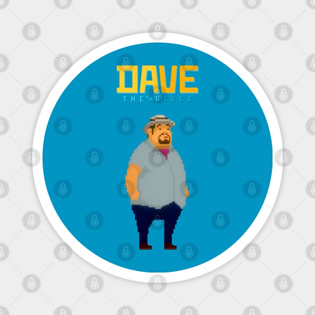 DAVE the diver Fan Art Magnet by Buff Geeks Art